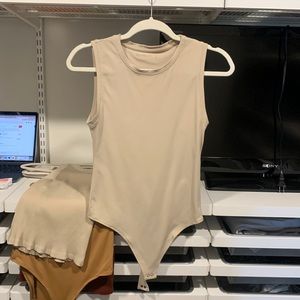Abercrombie and Fitch tan bodysuit